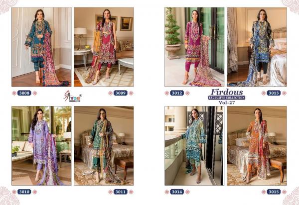 Shree Firdous Exclusive Collection Vol 27 Cotton Dupatta Pakistani Suits